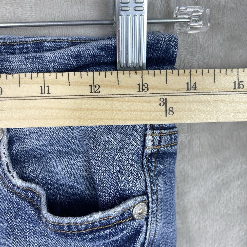 7 for All Mankind B (Air) A Pocket Size 26 Denim Jeans Flared Y2K Embroidered - Picture 9 of 15